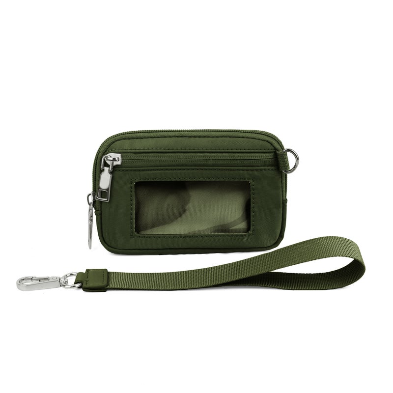 Transparent PVC Card Holder Wristlet - Image 1