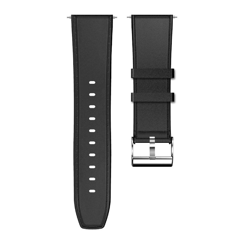 24mm Quick-release Smartwatch Leather Strap Soft Adjustable Watch Band Replacement for KOSPET Optimus 2 Smart Watch - Image 1