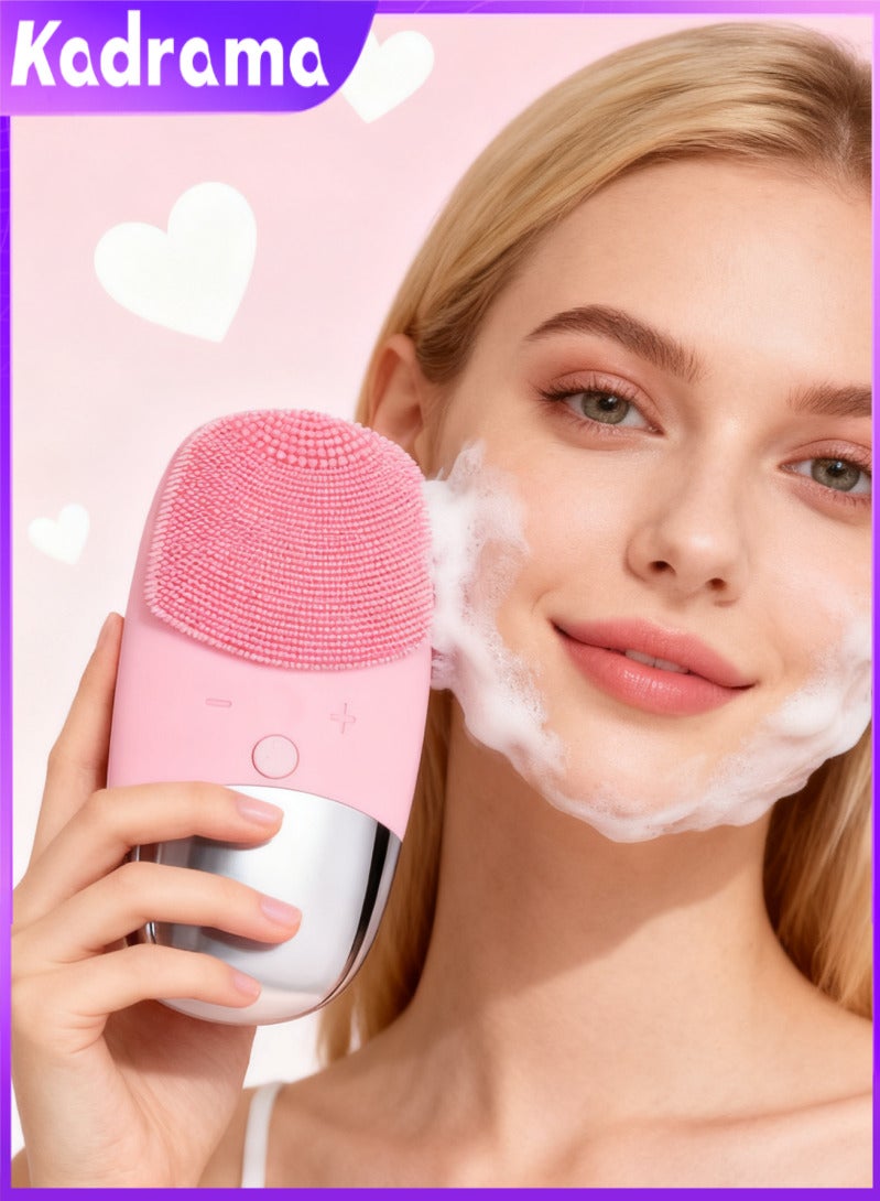 KADRAMA Mini Silicon Facial Cleansing Device Light Pink - Image 1