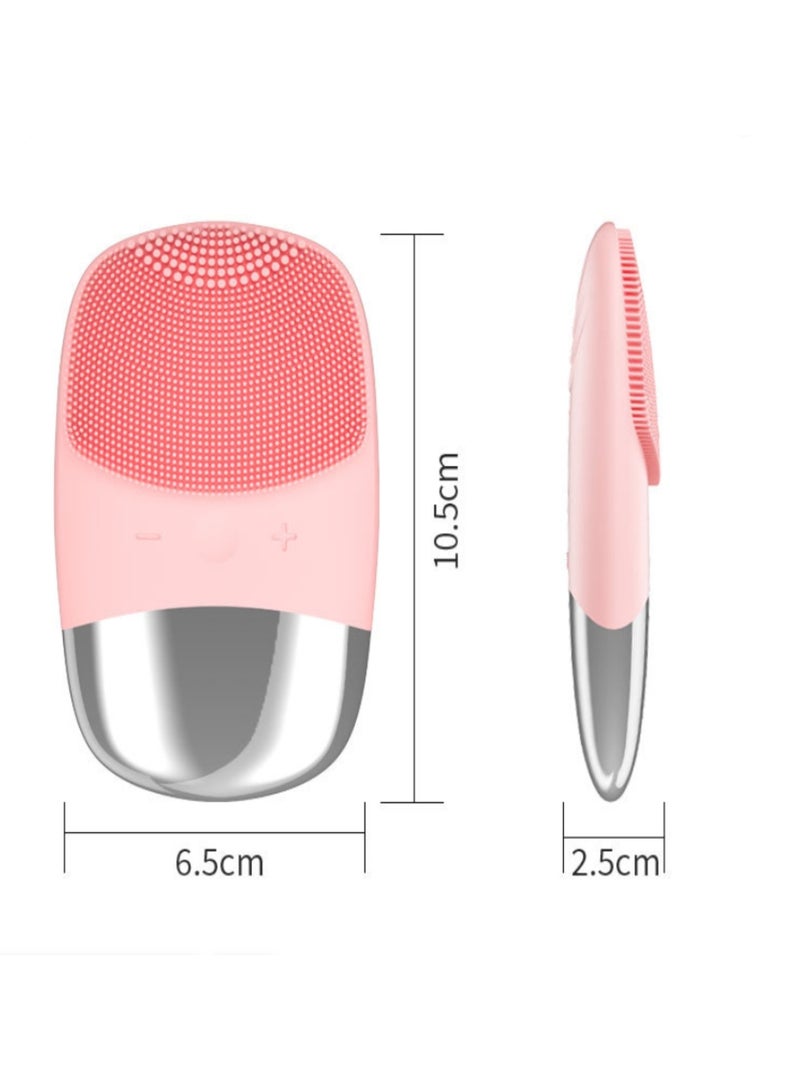 KADRAMA Mini Silicon Facial Cleansing Device Light Pink - Image 5