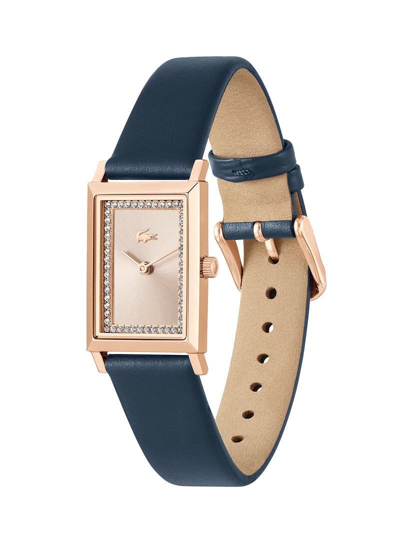 LACOSTE - ساعة يد نسائية من الجلد بعقارب مستطيلة الشكل 2001314 - 20.7 ملم - Image 1