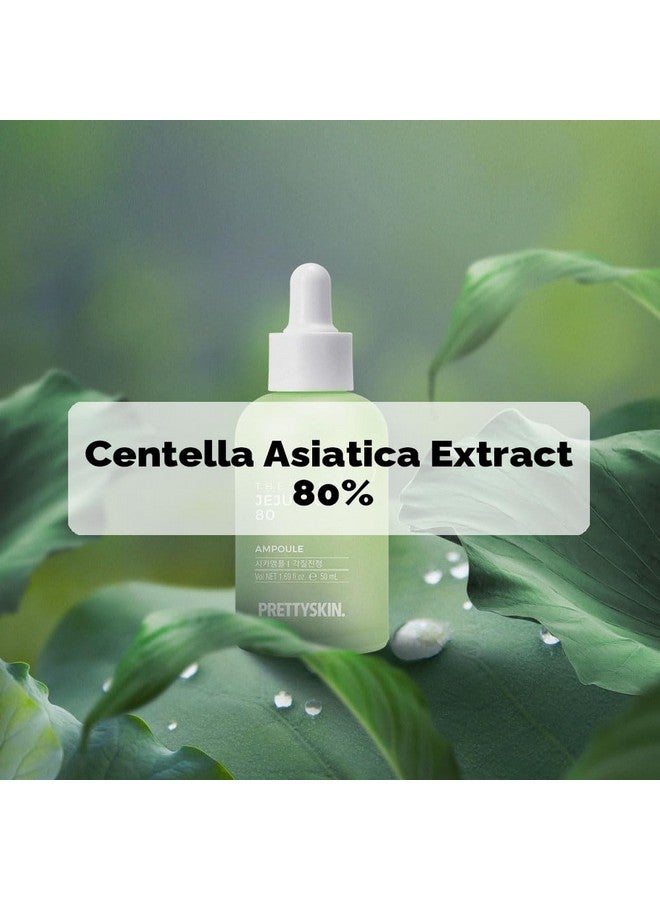 PRETTYSKIN Kin The Pure Jeju Cica Centella Asiatica Extract 80% Soothing Ampoulerevitalize Glow Balance Skin With Flower Complex Dermatologist Tested Hypoallergenic Formula 1.69Fl.Oz.(50Ml) - Image 2