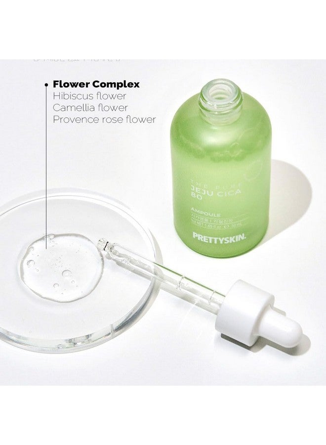 PRETTYSKIN Kin The Pure Jeju Cica Centella Asiatica Extract 80% Soothing Ampoulerevitalize Glow Balance Skin With Flower Complex Dermatologist Tested Hypoallergenic Formula 1.69Fl.Oz.(50Ml) - Image 5