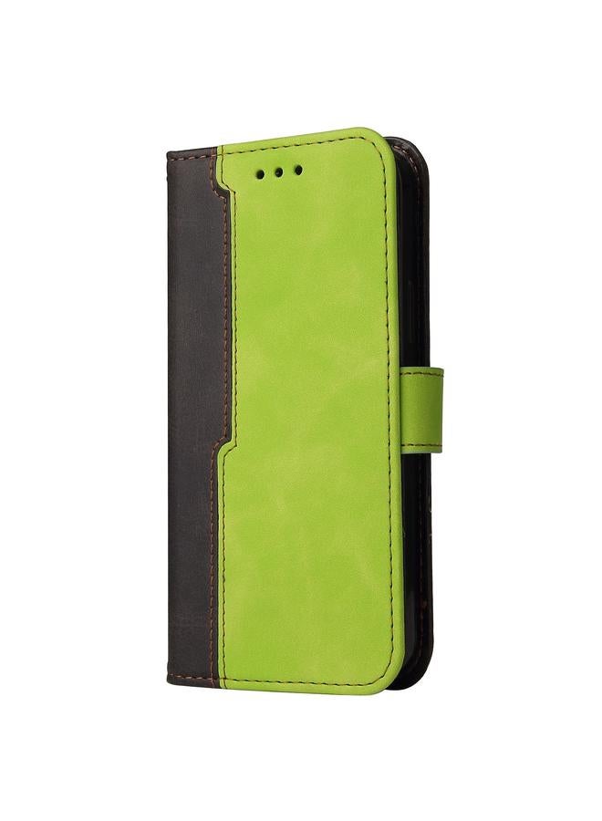 Zaboon Case For Infinix Note 11 Stitching-Color Horizontal Flip Leather Case - Image 2