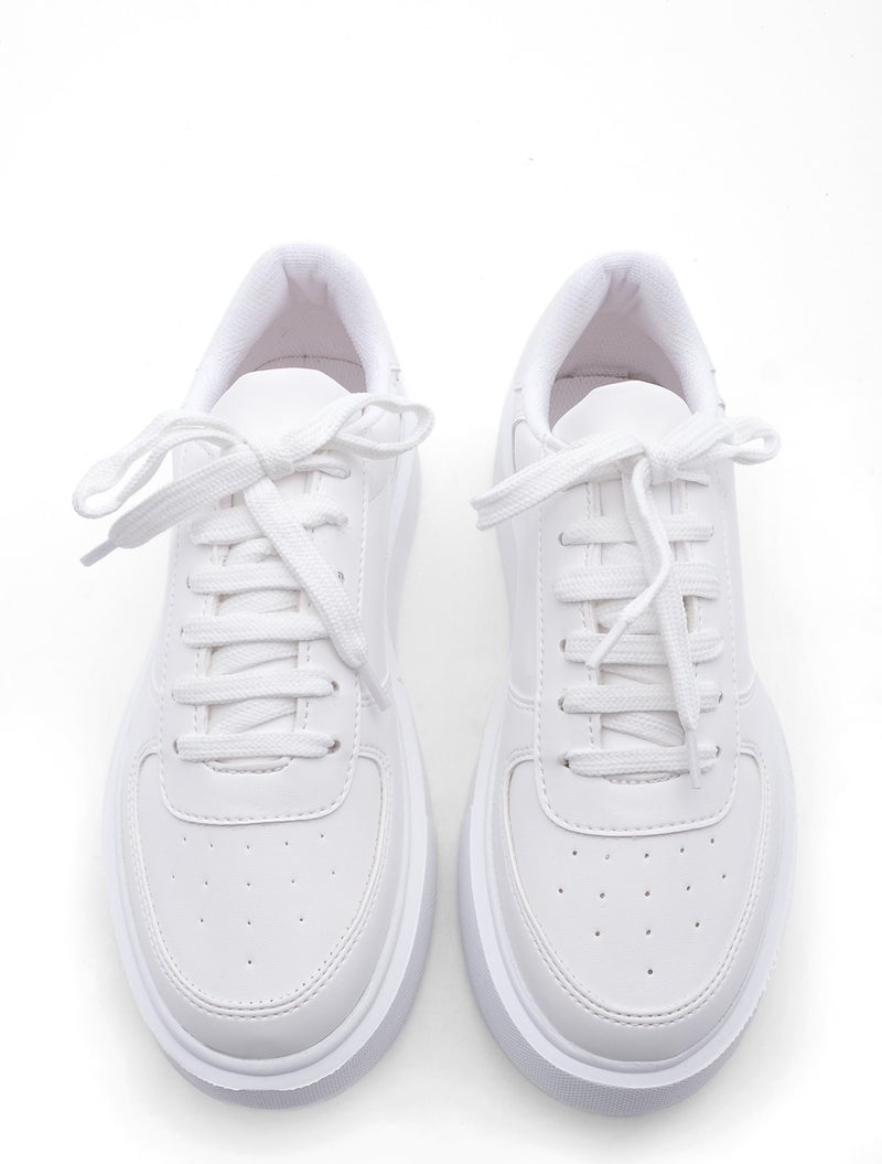 MARJIN Women's Sneaker Sports Shoes Thick Sole Lace-Up Azin  - Image 5