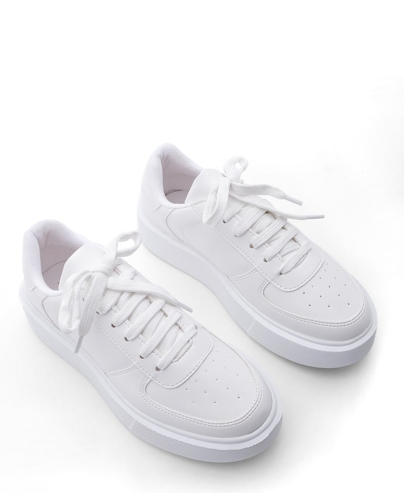 MARJIN Women's Sneaker Sports Shoes Thick Sole Lace-Up Azin  - Image 4