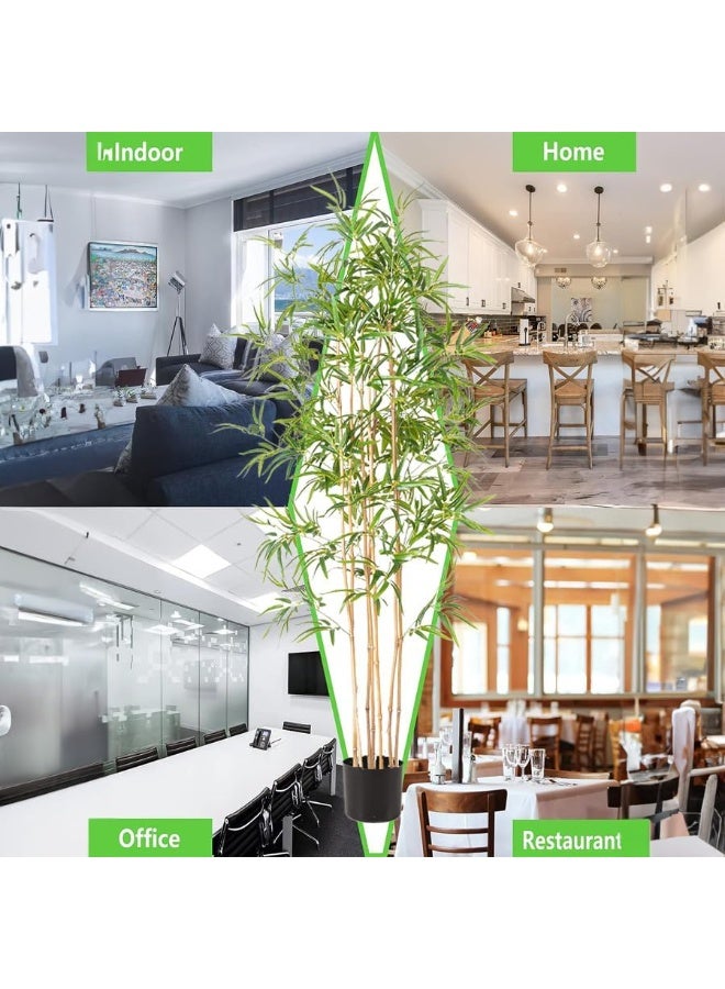 Beauenty Artificial Bamboo Tree,Artificial Bamboo Plant, Real Touch Technology, Perfect Lifelike Artificial Tree with 7 Trunks, Ideal for Modern Home Decoration,Office.Perfect Housewarming Gift (120 cm) - Image 4