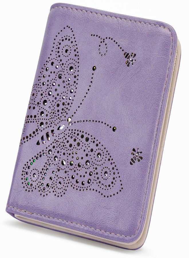 KITEVIUN Small RFID Wallet Women Ultra Thin Slim Womens Wallet Mini Compact Bifold Pocket Ladies Wallets for Women LIGHT-PURPLE - Image 1