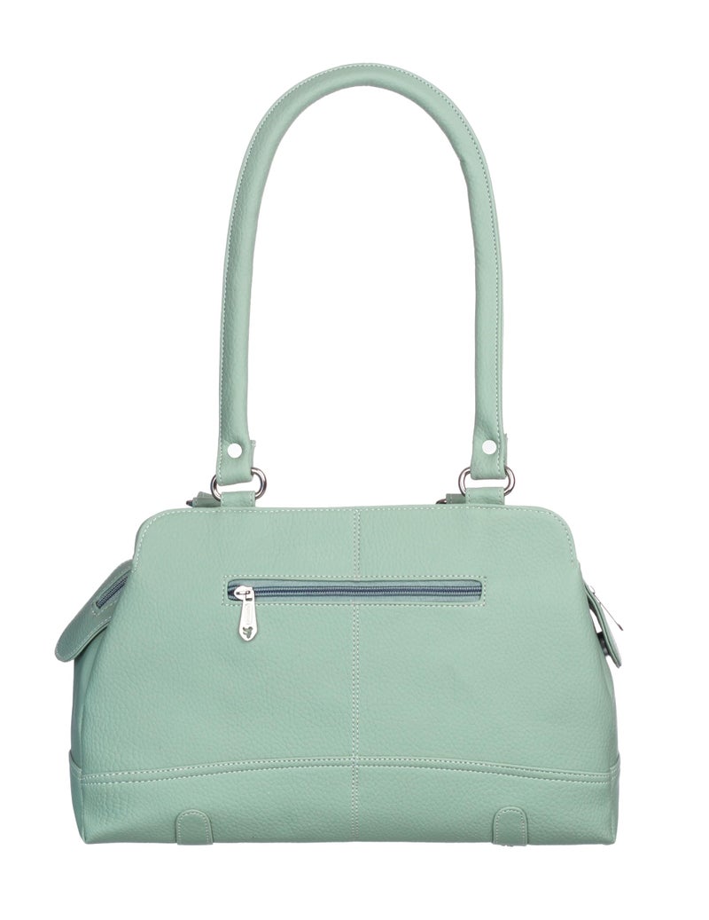 Fostelo Women's Feathers Satchel Tote Handbag for Women | Ladies Purse | Stylish Shoulder Bag | Gift For Women | Green - Image 4