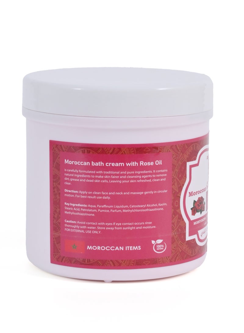 اكتيف ماكس كريم الحمام المغربي مبيض ومقشر 5 في 1 بالورد الأصلي 500 غ - Image 2