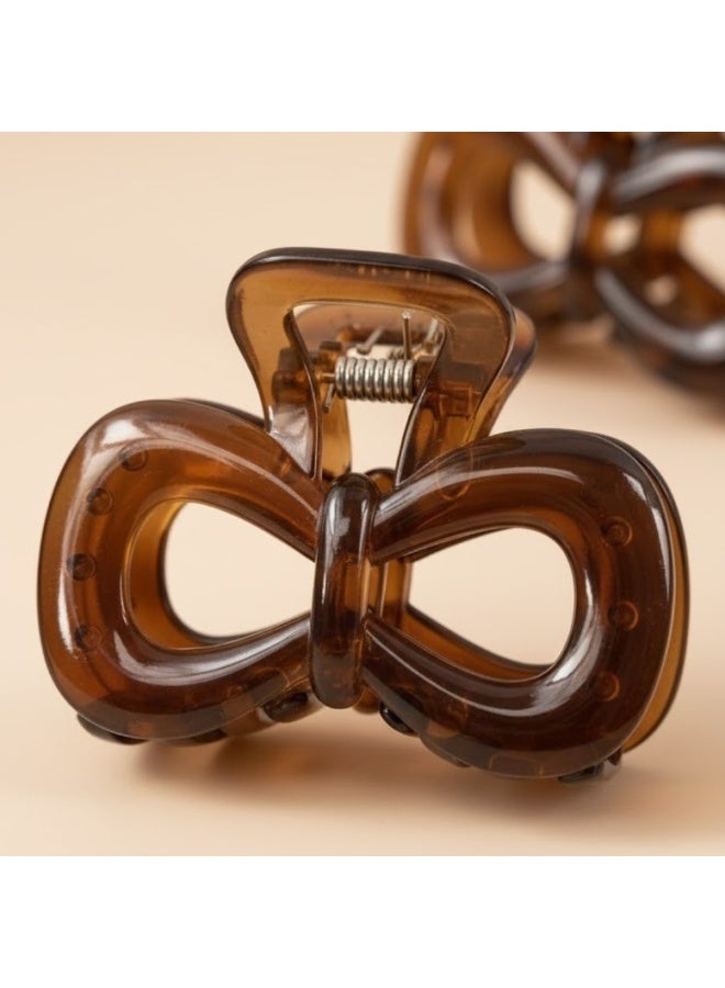 ألم الأسنان 6 قطع من مشابك الشعر على شكل فيونكة للنساء والفتيات - بلاستيك قوي غير قابل للانزلاق، مشابك فك للشعر السميك أو الرقيق أو القصير أو الطويل أو المتوسط، إكسسوارات شعر للتصفيف، تثبيت الانفجارات، الكعكة وتسريحات الشعر اليومية (متعددة الألوان) - Image 2