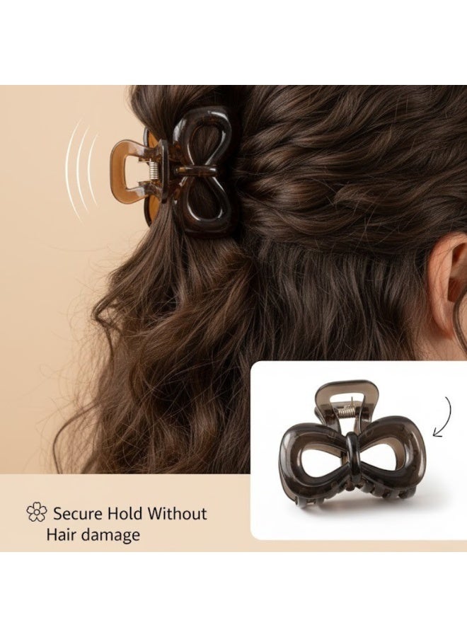 ألم الأسنان 6 قطع من مشابك الشعر على شكل فيونكة للنساء والفتيات - بلاستيك قوي غير قابل للانزلاق، مشابك فك للشعر السميك أو الرقيق أو القصير أو الطويل أو المتوسط، إكسسوارات شعر للتصفيف، تثبيت الانفجارات، الكعكة وتسريحات الشعر اليومية (متعددة الألوان) - Image 5