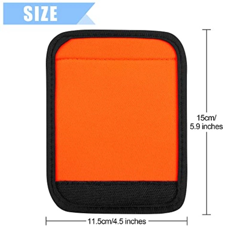 vivinin 6 Pack Luggage Handle Wrap Luggage Handle Wraps for Suitcase Bright Orange Luggage Tags Suitcase Tags identifiers for Travel Accessories - Image 3