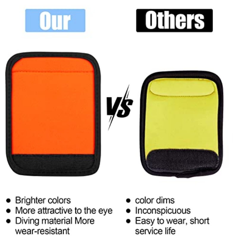 vivinin 6 Pack Luggage Handle Wrap Luggage Handle Wraps for Suitcase Bright Orange Luggage Tags Suitcase Tags identifiers for Travel Accessories - Image 4