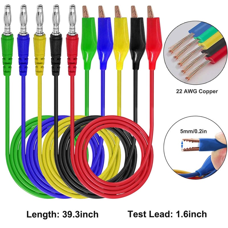Linkhood 31PCS Back Probe Kit, Banana Plug to Copper Alligator Clip Automotive Test Leads Set, Insulation Wire Piercing Probes, Test Wires for Car Repairing Diagnostic Circuit Testing (30) - Image 3