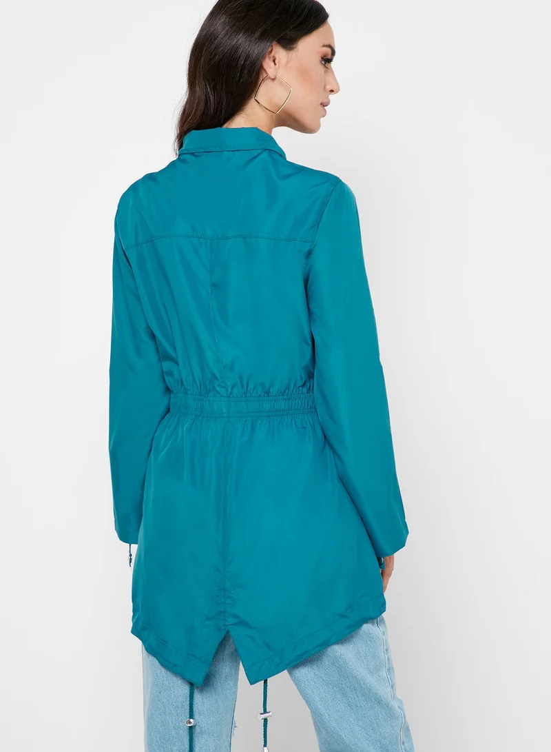 Ginger Showerproof Hooded Jacket