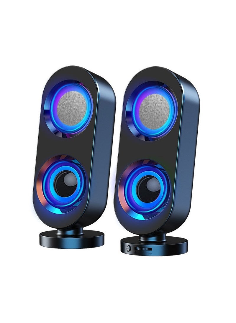 Generic - Computer audio desktop speaker subwoofer wired Bluetooth dual-purpose USB interface multi-purpose high-volume audio - Image 1