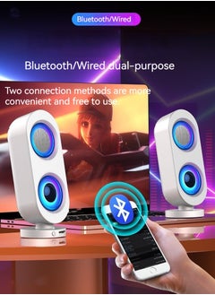 Generic Computer audio desktop speaker subwoofer wired Bluetooth dual-purpose USB interface multi-purpose high-volume audio  - Image 4
