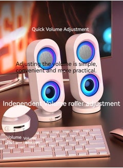 Generic Computer audio desktop speaker subwoofer wired Bluetooth dual-purpose USB interface multi-purpose high-volume audio  - Image 5
