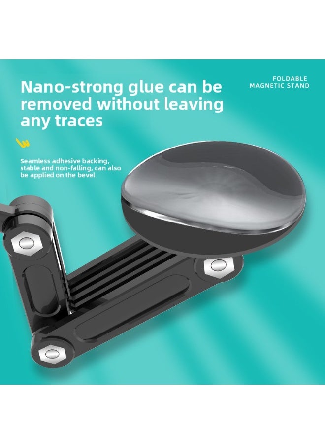 1pcs black high color value joint folding magnetic holder car phone holder, free to adjust the angle to put shaking down strong fixed in any position of your car - Image 4