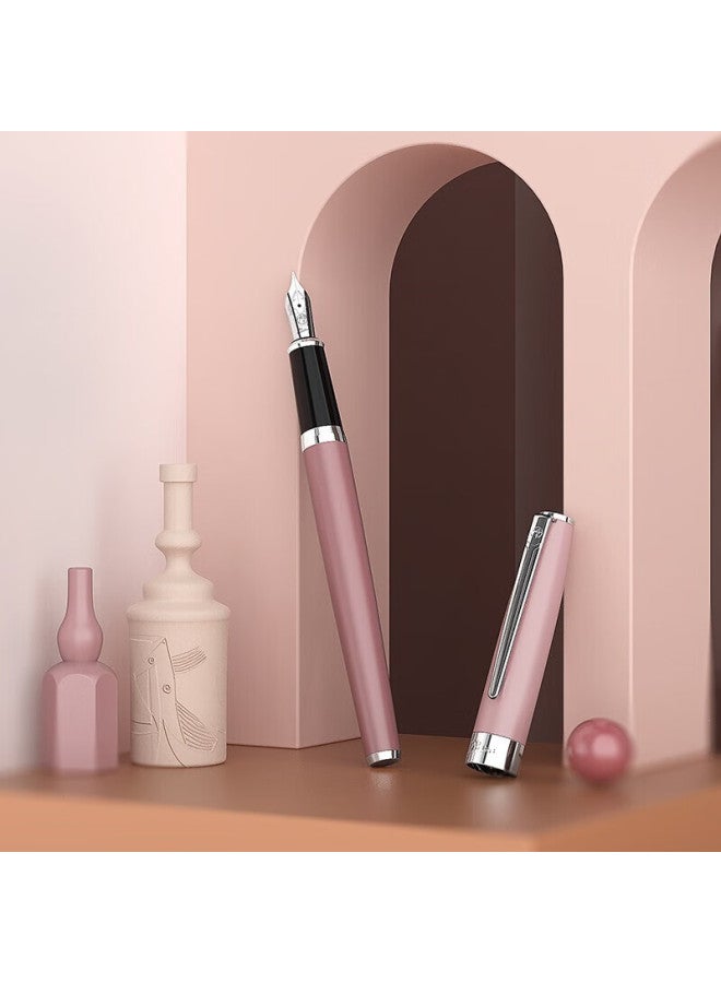 Pimio Morandi Color Series مجموعة هدايا قلم حبر فاخر قلم توقيع مجموعة حبر هدية تخرج للرجال والنساء الطلاب البالغين ممارسة الخط هدية مكتب الأعمال T717 وردي - Image 4