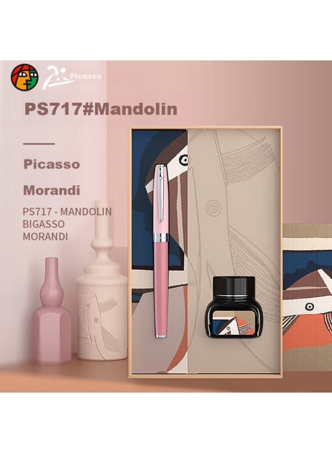 Pimio Morandi Color Series مجموعة هدايا قلم حبر فاخر قلم توقيع مجموعة حبر هدية تخرج للرجال والنساء الطلاب البالغين ممارسة الخط هدية مكتب الأعمال T717 وردي - Image 1