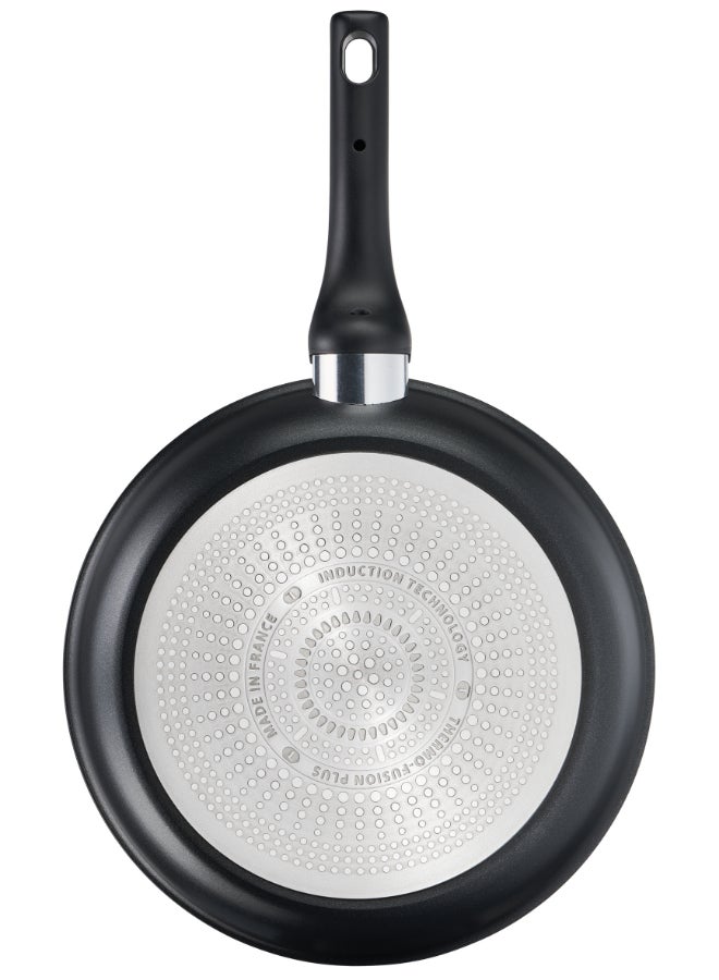 تيفال TEFAL مقلاة | UNLIMITED 24 سم | مقاومة للخدش | طلاء غير لاصق 100% آمن | مؤشر حرارة Thermo Signal™ | تحمير مثالي | صنع في فرنسا | متوافقة مع الحث | ضمان لمدة سنتين | G2550402 أسود - Image 2