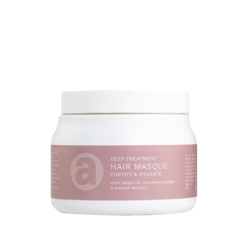 Ashba Botanics Deep Conditioning Hair Mask For Dry Frizzy HairHydrating Masque For CurlyWavy Straight HairWith MurumuruShea ButterBaobab Protein Pequi OilSilicone Free 237 ml280 grams - Image 1