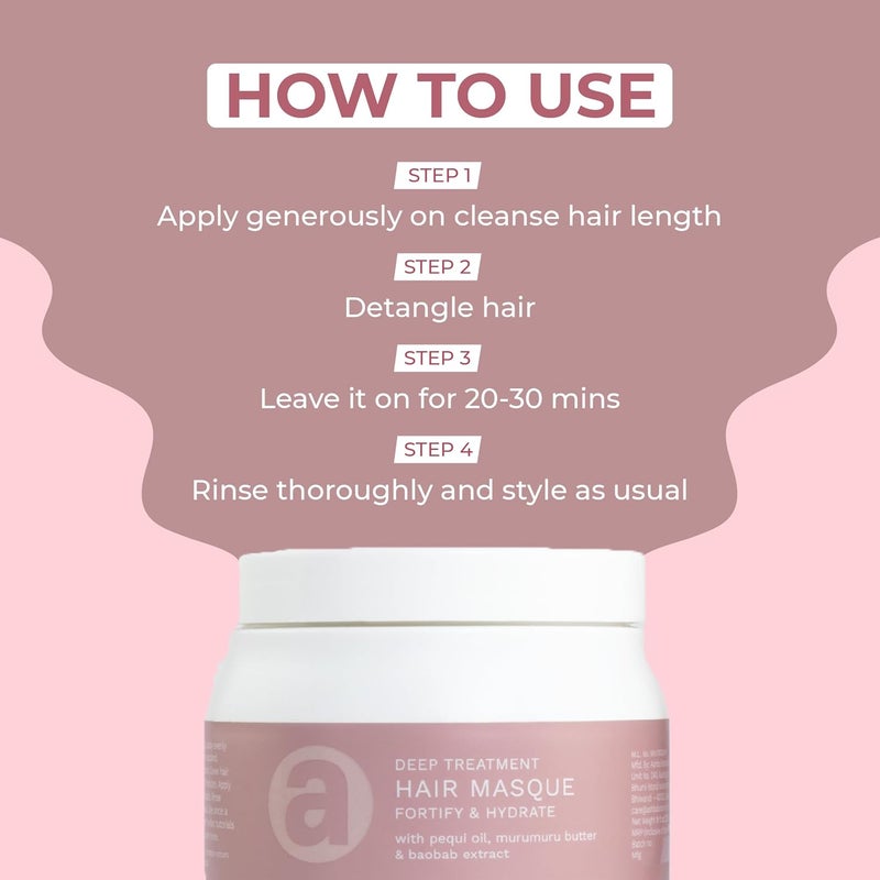 Ashba Botanics Deep Conditioning Hair Mask For Dry Frizzy HairHydrating Masque For CurlyWavy Straight HairWith MurumuruShea ButterBaobab Protein Pequi OilSilicone Free 237 ml280 grams - Image 5