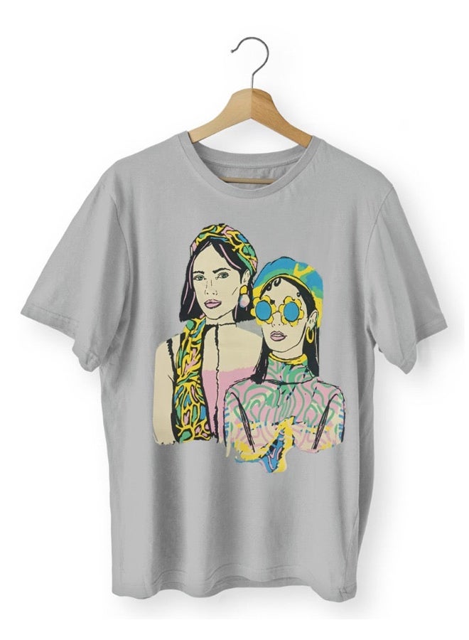 Andora Slip On Cotton Round Neck Tee_Grey - Image 3