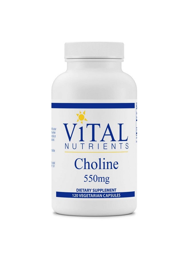 Vital Nutrients Choline Neurological Development And Health 120 Vegetarian Capsules Per Bottle 550 Mg - Image 1