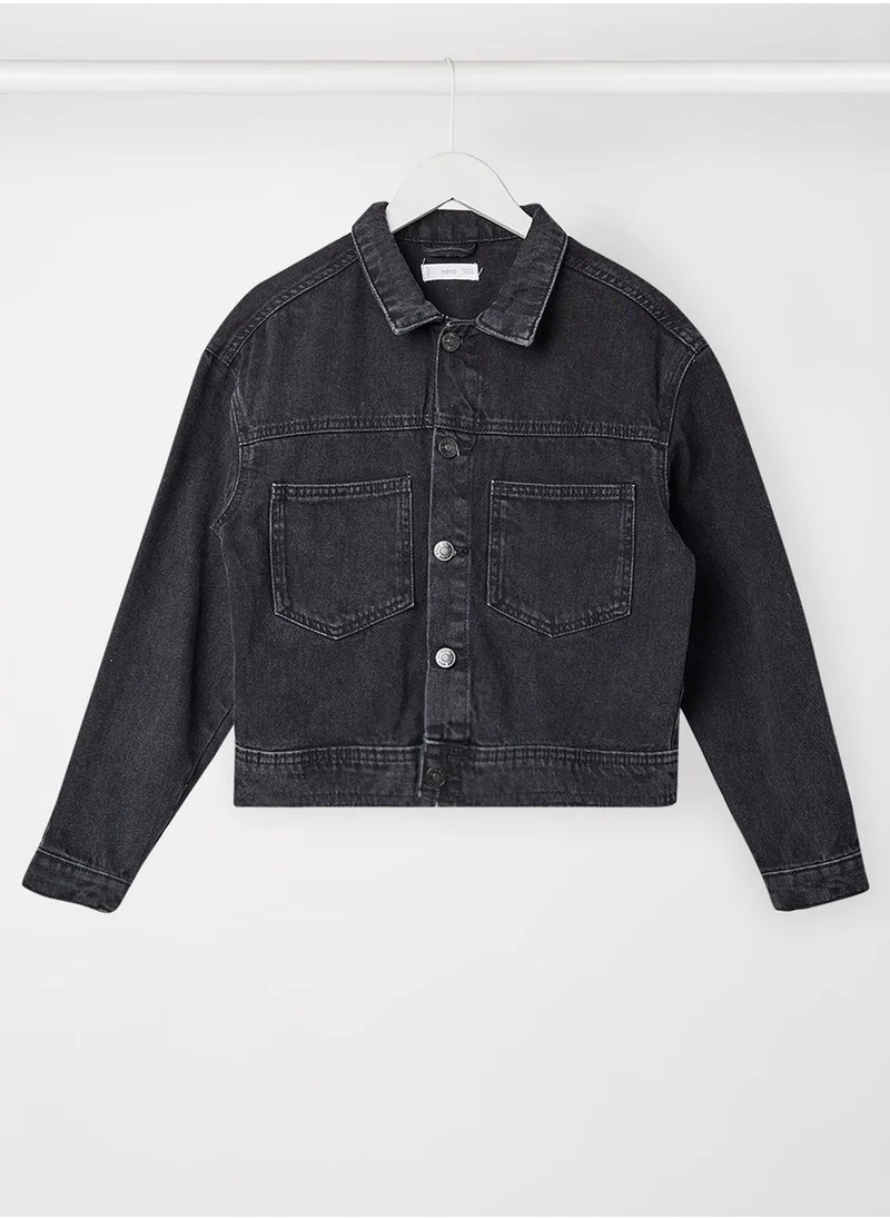 MANGO Youth Embroidered Detail Jacket