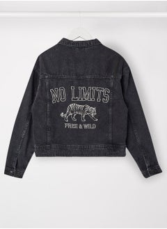 MANGO Youth Embroidered Detail Jacket  - Image 2