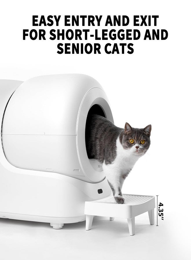 PETKIT Easy-Step Cat Pedal Step Stool for Automatic Litter Box, Elevated Litter Ramp with Filter Function, Non-Slip Trapper Stairs for Short-Legged and Elderly Cats, Less Tracking - Image 3