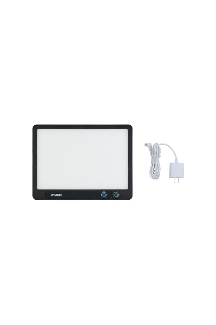 أبتشر لوحة إضاءة Aputure Amaran Verge LED (أبيض) | ضوء مكتب RGBWW مدمج لصناع المحتوى والبث المباشر | تحكم بالتطبيق مع طيف ألوان كامل - Image 1