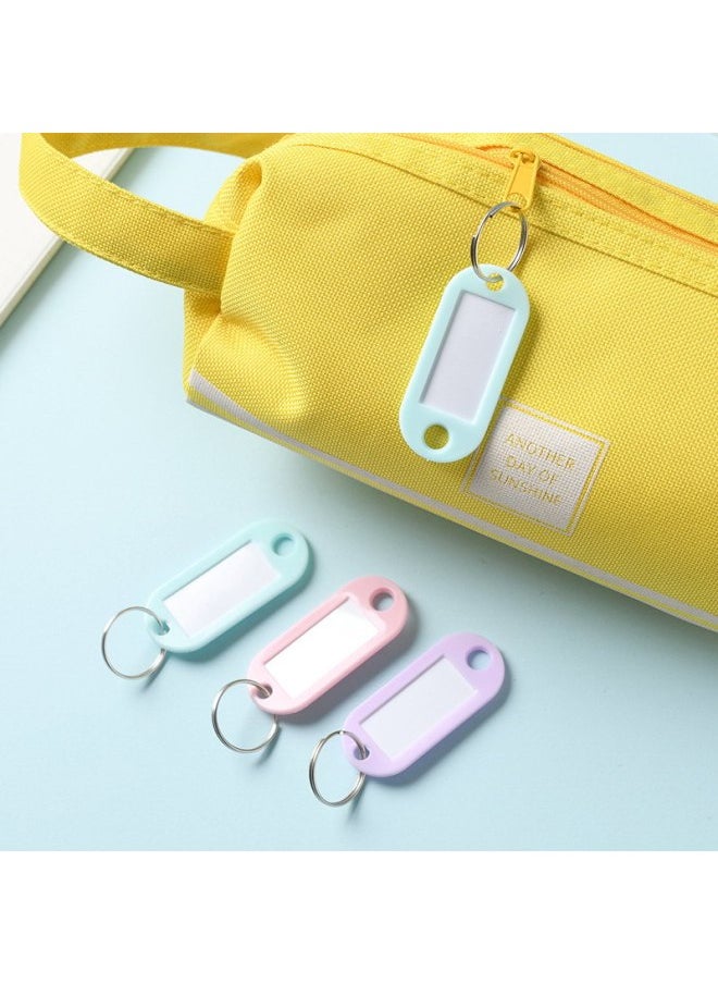 Generic 10pcs Multicolor Plastic Keychain Luggage ID Name Tags Hotel Number Classification Card for Women Men Car Bag Backpack Pendant-Color:C  - Image 3