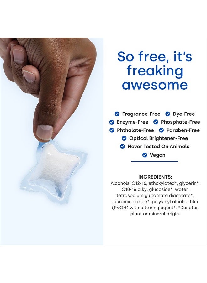 Dropps Sensitive Skin Laundry Detergent Pods: Unscented | 36 Count | HE Compatible + All Washers | Cold Wash + All Temperatures | Free & Clear | Low Waste Packaging - Image 4