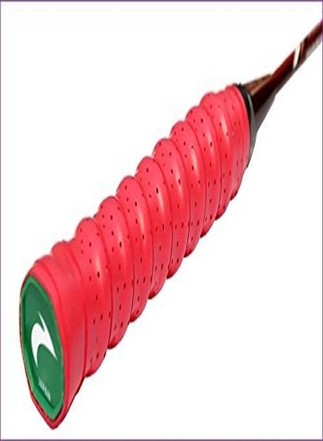 Vils Anti-Skid Sweat Absorb Badminton/Tennis/Squash Racket/Racquet Handle Overgrip Tape (Red) - Image 2