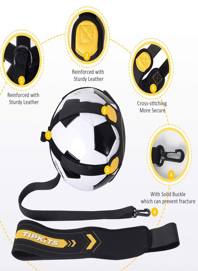 TIPKITS Soccer Training Equipment for kids Adults, Solo Soccer Trainer Belt, with Upgraded Leather Fixation - Image 2