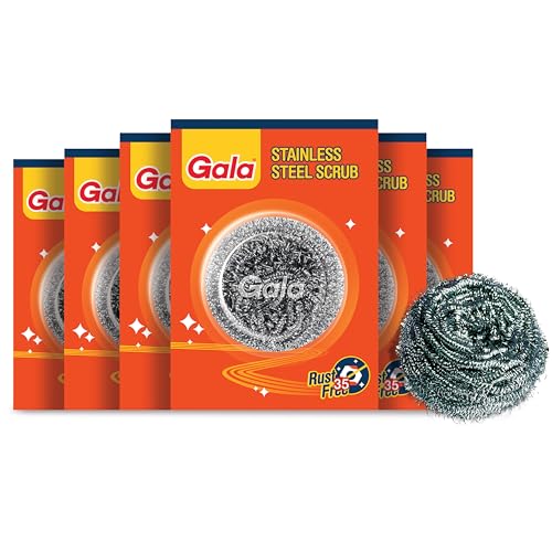 Gala Steel Scrubber Combo Set (Pack of 6) - Image 1