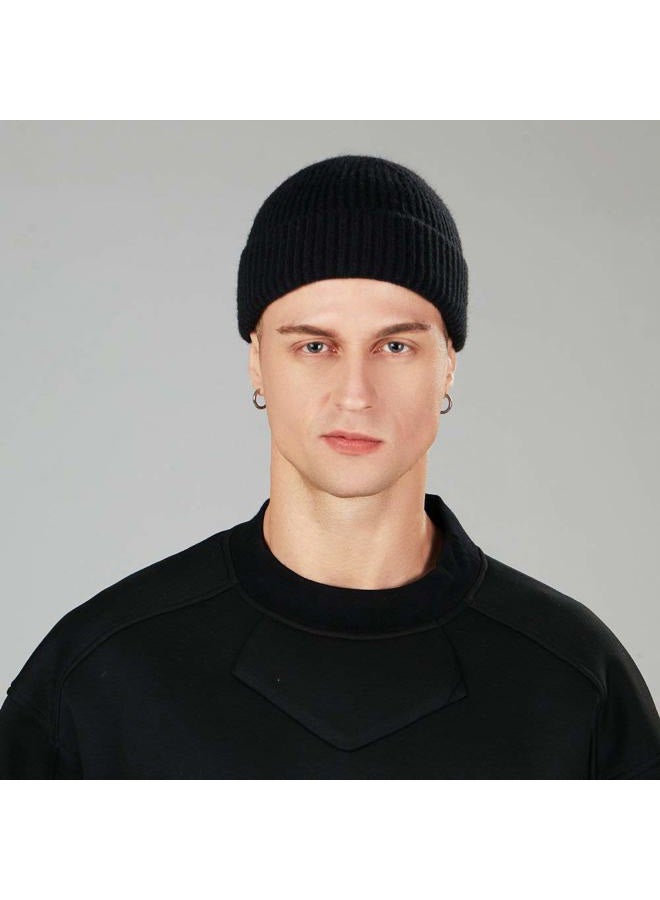 Roybens 4 Pack Wool Fisherman Beanies for Men, Knit Short Watch Cap Winter Warm Hats, D - Image 2
