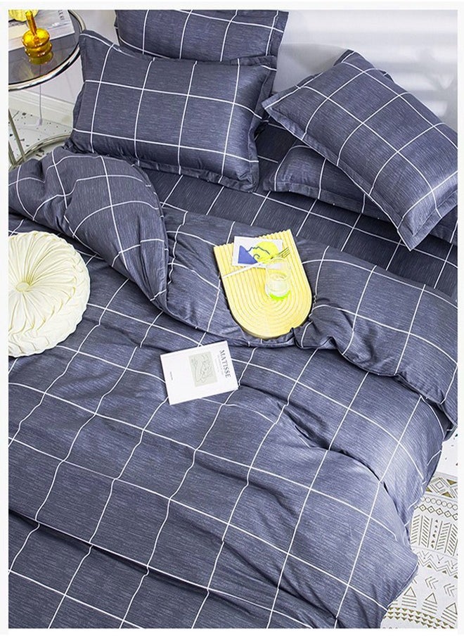 ZCM-HAPPY Luxurious Thickened 3-Piece Brushed Microfiber Bed Sheet Set with Pillow Covers - Ultra Soft, Wrinkle Resistant, Durable Bedding for King and Queen Size Beds, Comfortable Bed Sheets for All Seasons Hotel Quality Bedding Set  - Image 2
