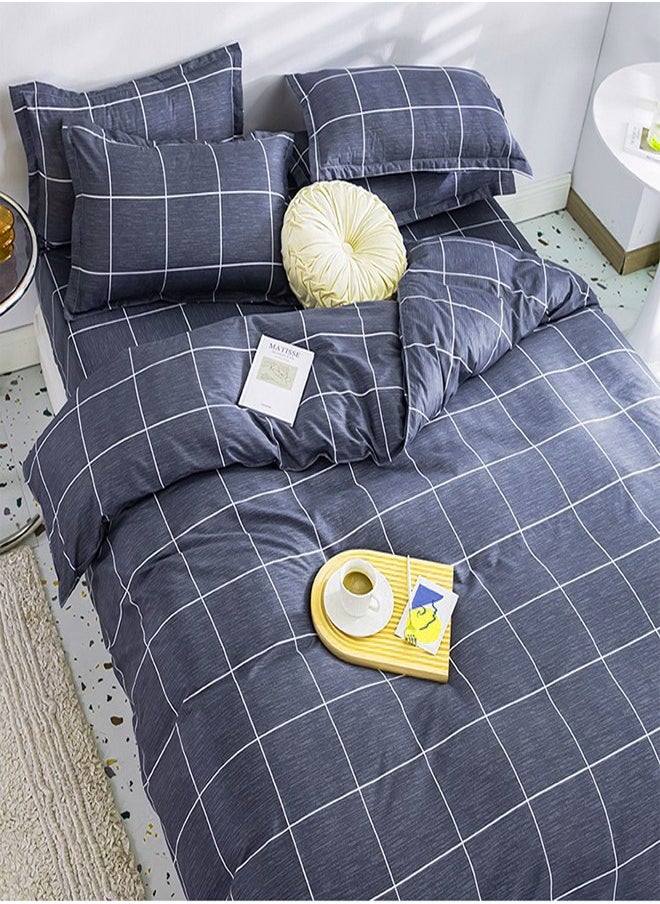 ZCM-HAPPY Luxurious Thickened 3-Piece Brushed Microfiber Bed Sheet Set with Pillow Covers - Ultra Soft, Wrinkle Resistant, Durable Bedding for King and Queen Size Beds, Comfortable Bed Sheets for All Seasons Hotel Quality Bedding Set  - Image 5