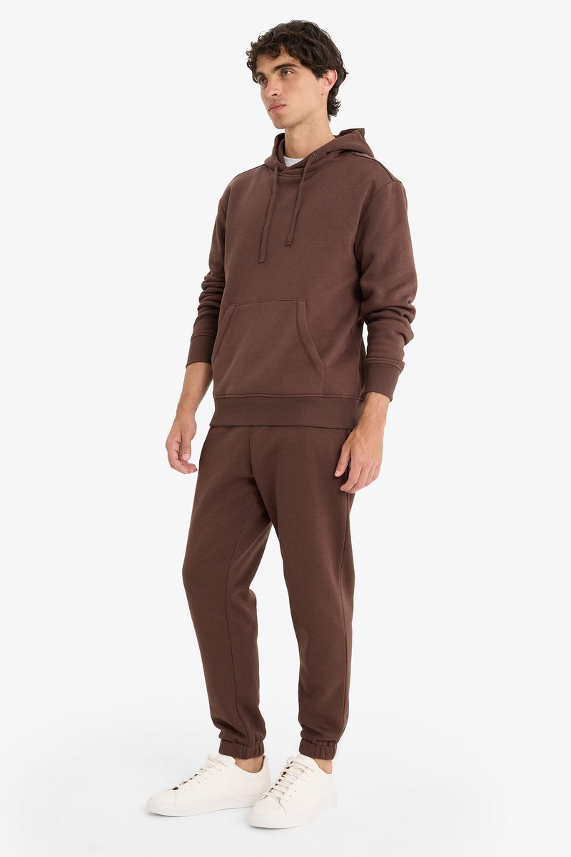 DeFacto Brown Man Regular Fit With Pockets Basic Jogging Pants Casual - Image 1