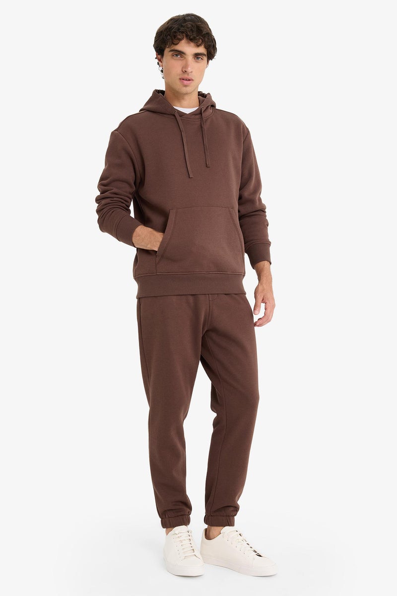 DeFacto Brown Man Regular Fit With Pockets Basic Jogging Pants Casual - Image 3