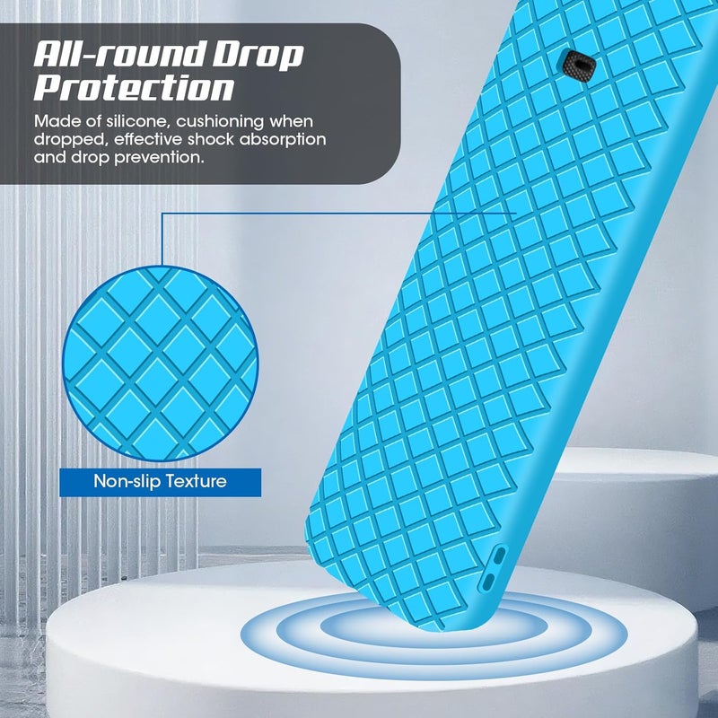 Winceed Silicone Case for LG MR25GA Remote Control [Anti-Slip] Protective Cover for MR25GA Magic Remote Compatible with 2025 LG OLED Smart TV Series Remote (Glow Blue) - Image 4
