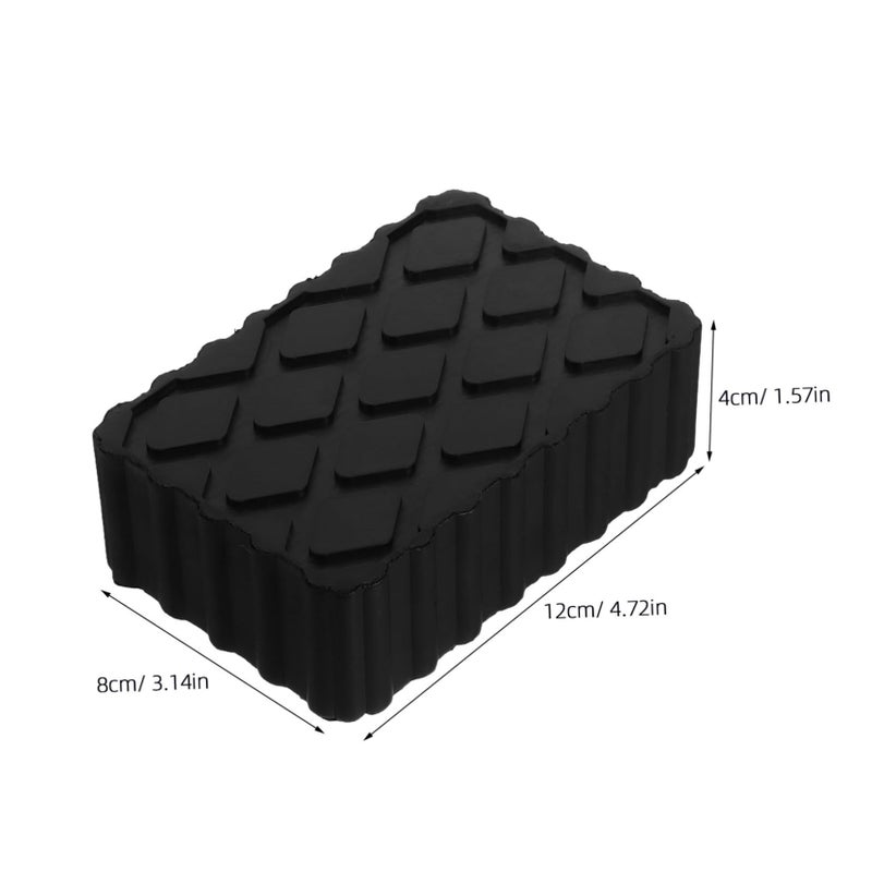Kichvoe Rubber Jack Stand Pad for Car Lift Shock Absorbing Wear Resistant Block Trailer - Image 3