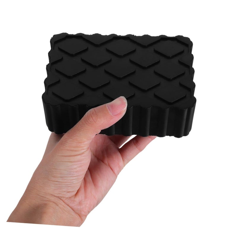 Kichvoe Rubber Jack Stand Pad for Car Lift Shock Absorbing Wear Resistant Block Trailer - Image 4