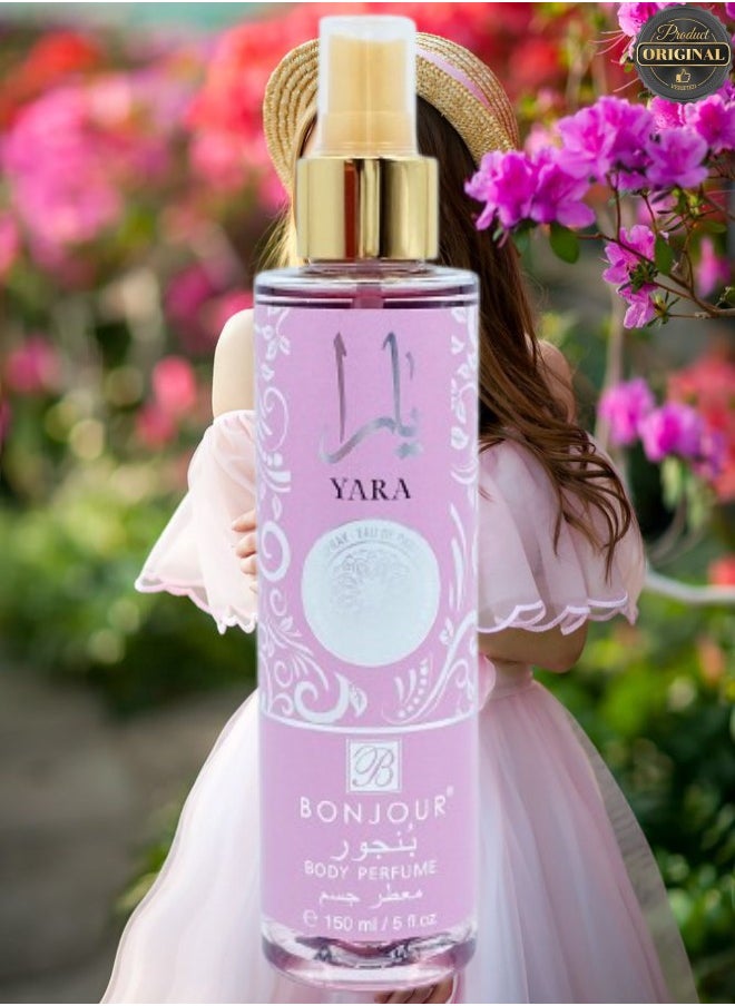 BonJour - 2 Pieces Yara Body Perfume 150ML - Image 1