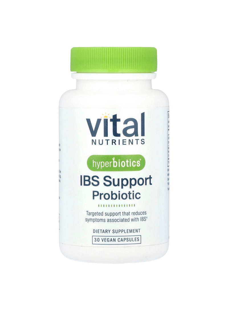 Vital Nutrients Hyperbiotics, IBS Support Probiotic, 30 Vegan Capsules